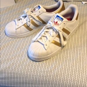 Adidas multicolored superstars